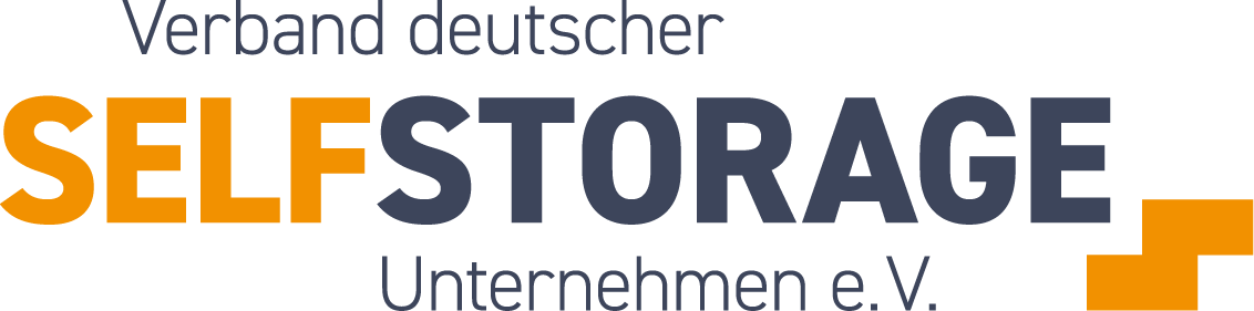 Verband deutscher Selfstorage Unternehmen e.V. - Logo mit orange und dunkelblauem Design